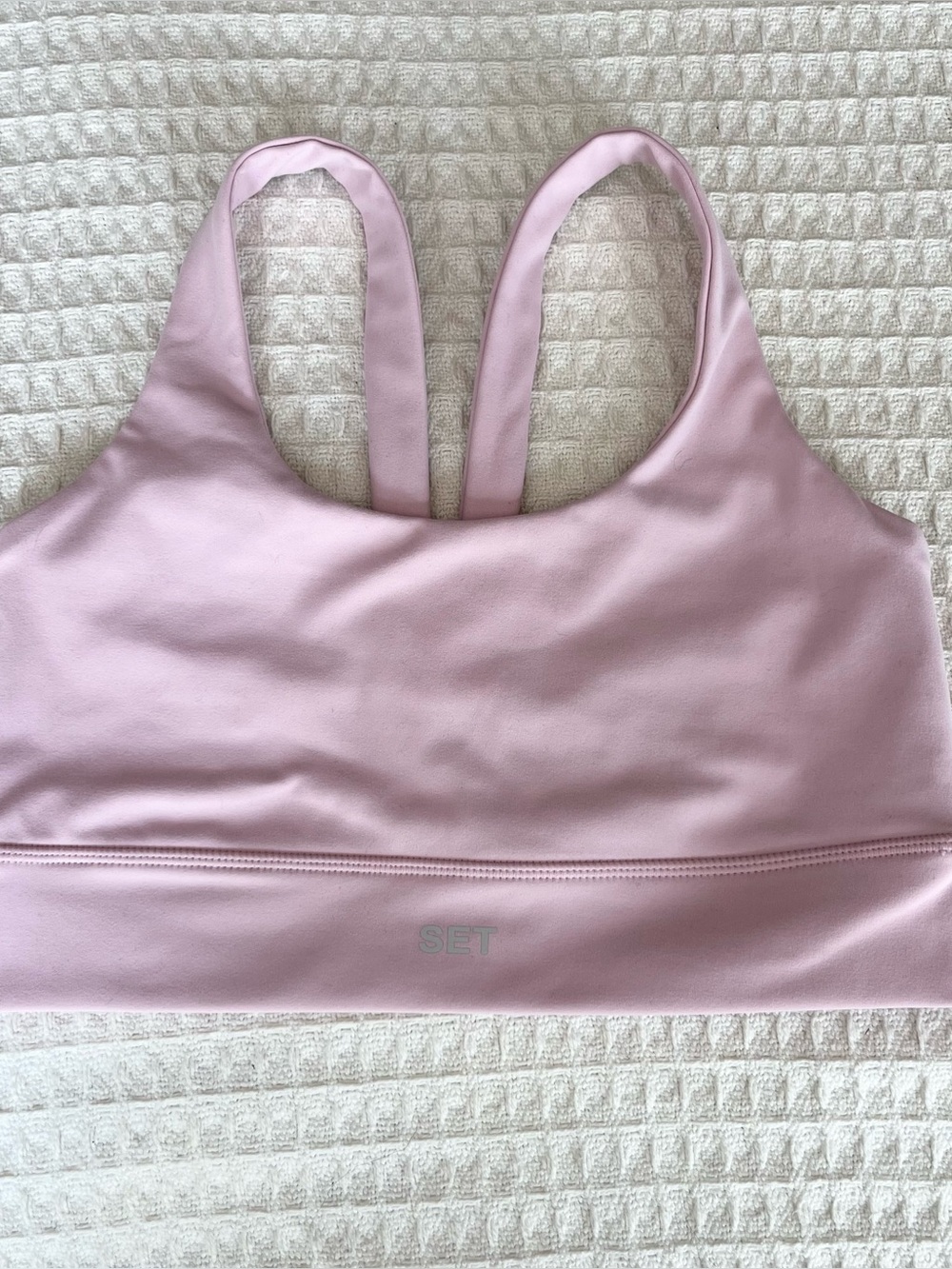 SET Active Light Pink Racerback Sports Bra size medium